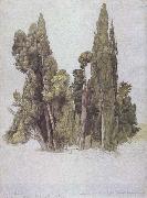The Cypresses at the Villa d'Este Samuel Palmer